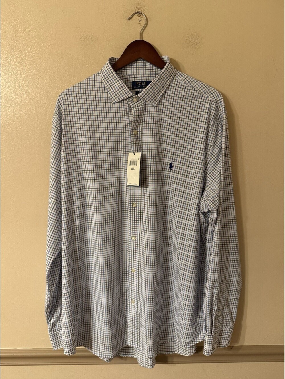 Polo Ralph Lauren Classic Fit Performance Stretch LS Shirt Men’s XXL Plaid Multi